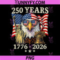 250 Years American 250th PNG, Anniversary Patriotic USA 4th July PNG