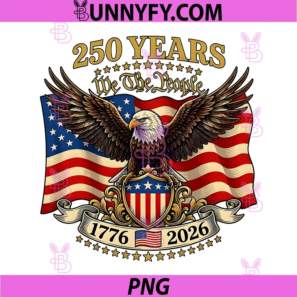 250 Years American 250th PNG, Anniversary USA Patriot 4th of July PNG