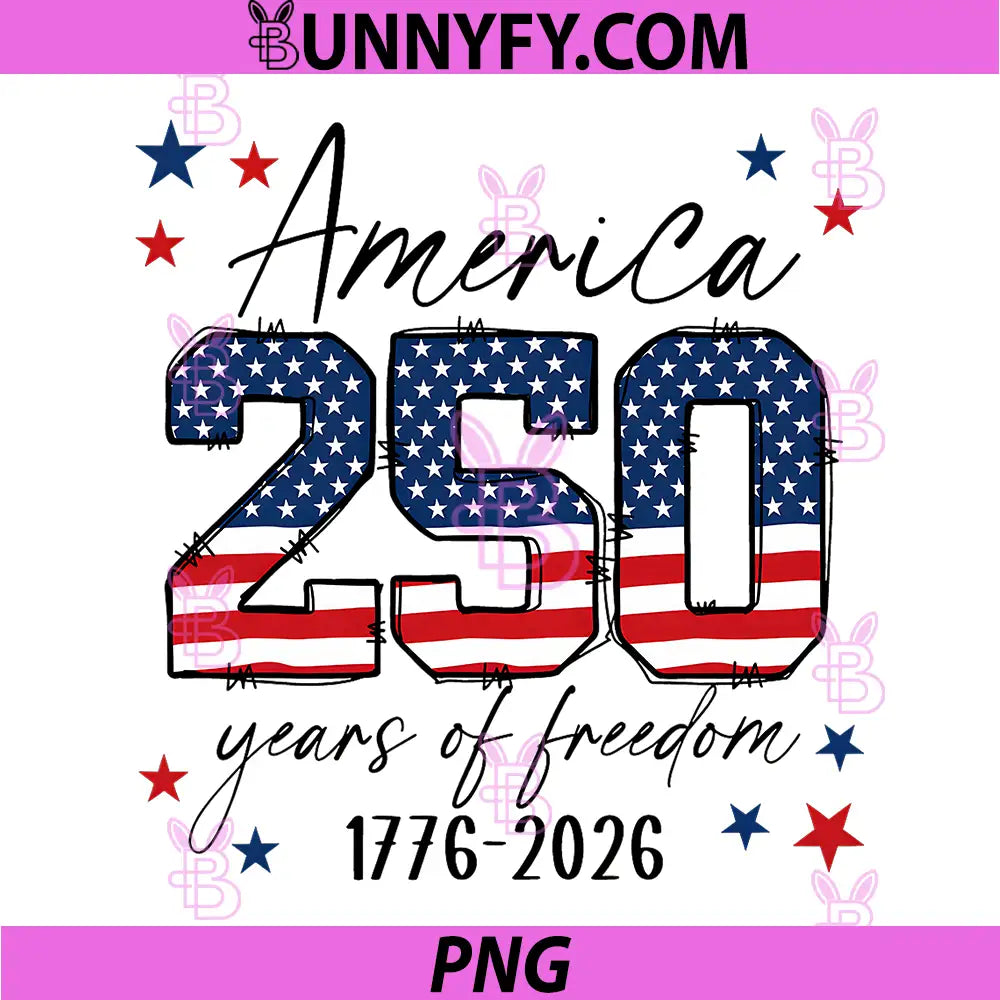 250 Years American 250th PNG, Anniversary USA Patriotic 4th July PNG