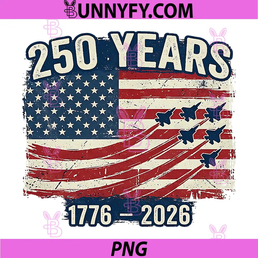 250 Years American 250th PNG, Anniversary USA Patriotic 4th July PNG