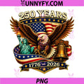 250 Years American 250th PNG, Anniversary USA Patriotic 4th July PNG