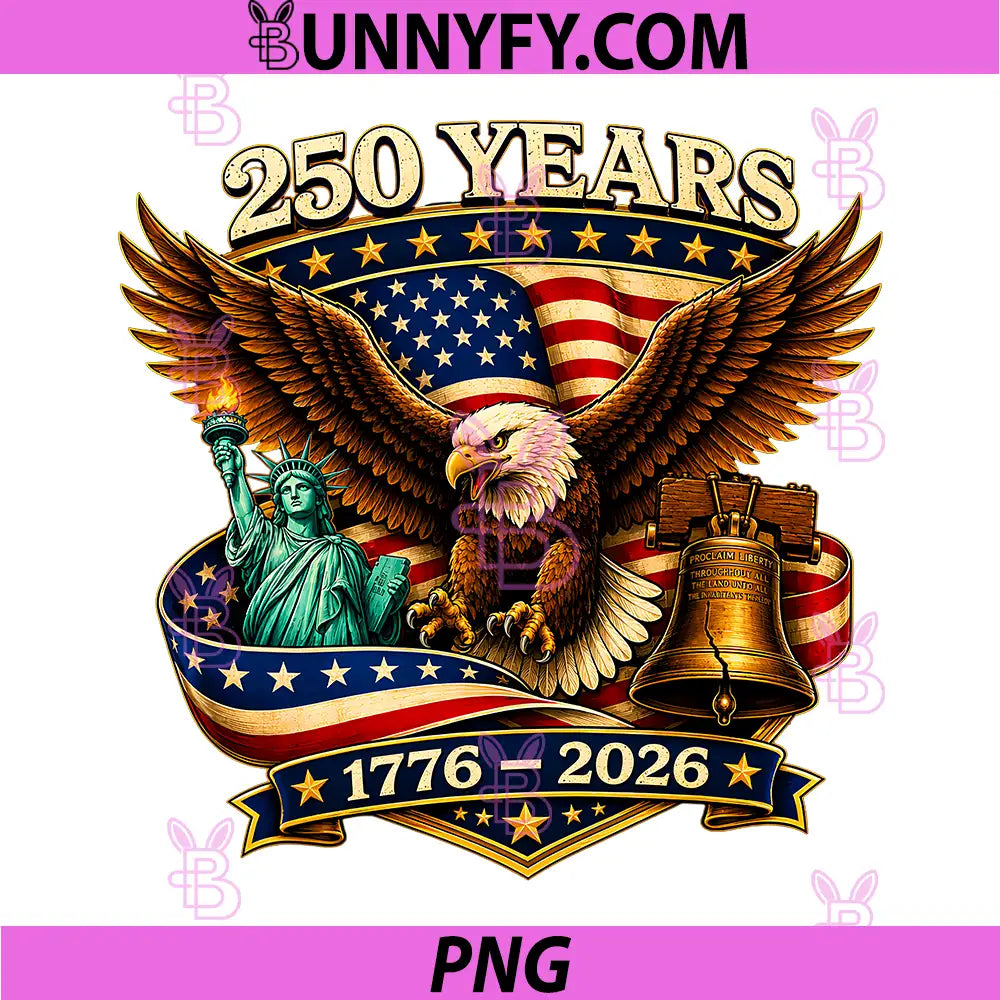 250 Years American 250th PNG, Anniversary USA Patriotic 4th July PNG
