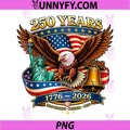 250 Years American 250th Anniversary PNG, USA Patriotic 4th July PNG