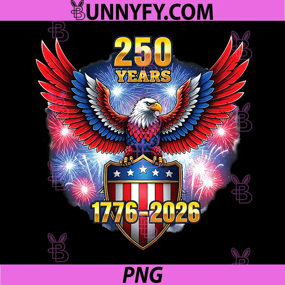 250 Years American 250th PNG, Anniversary USA Patriotic 4th July PNG