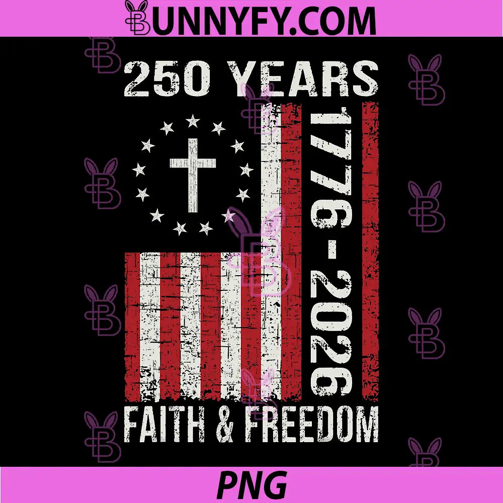 250 Years American PNG, 250th1 Anniversary USA PNG, US Flag 4th of July PNG