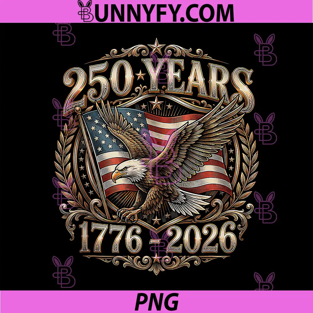 250 Years American PNG, 250th Anniversary US PNG, USA Flag 4th of July PNG