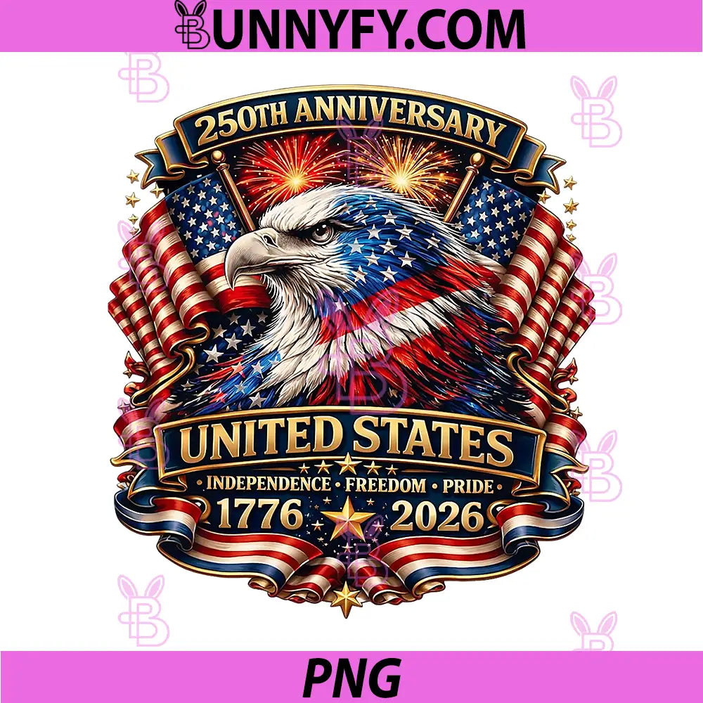 250 Years American 250th PNG, Anniversary US USA Flag 4th of July PNG