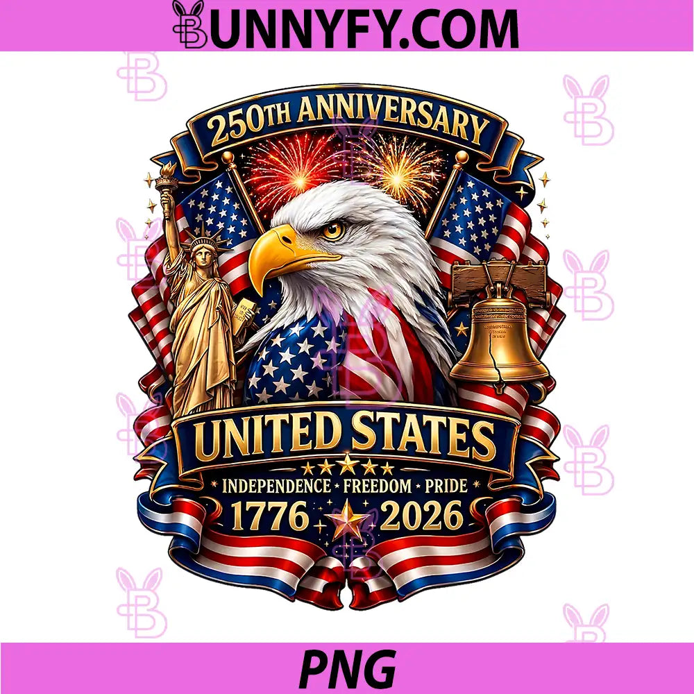 250 Years American 250th PNG, USA Patriotic 4th of July PNG