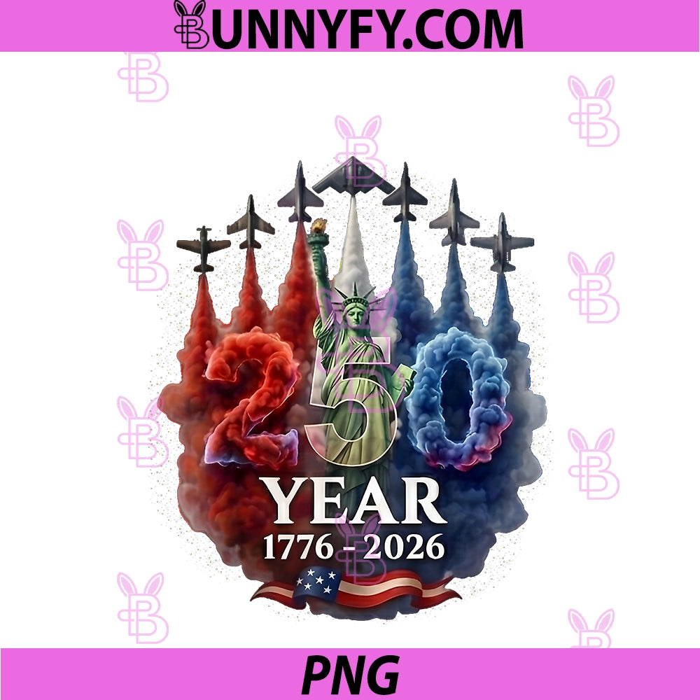 250 Years American 250th USA Patriotic PNG, 4th Of July Liberty PNG
