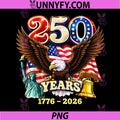 250 Years American Anniversary PNG, Vintage 250th Independence Day PNG