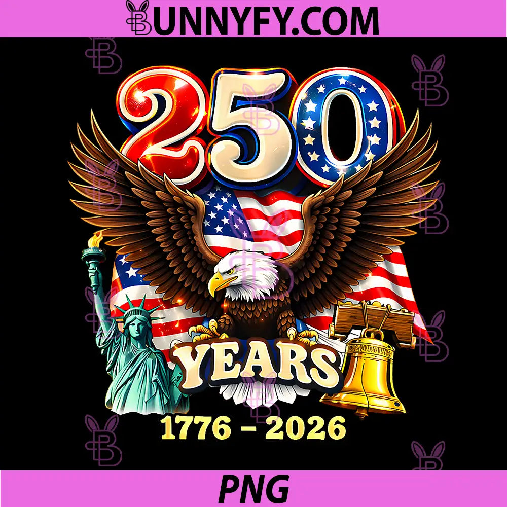 250 Years American Anniversary PNG, Vintage 250th Independence Day PNG