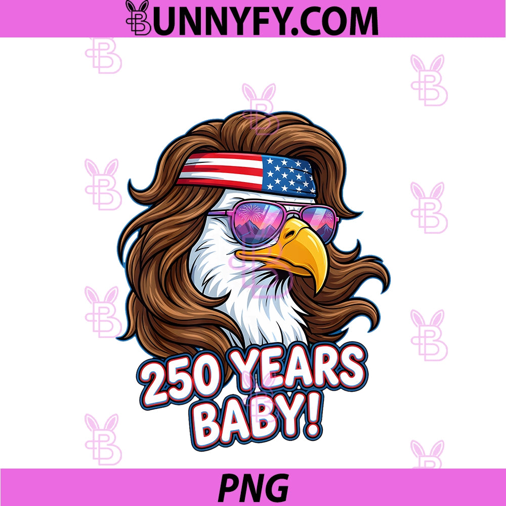 250 Years American Flag PNG, 250th Anniversary USA Merica PNG