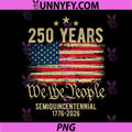 250 Years American Flag PNG, 250th Anniversary USA PNG