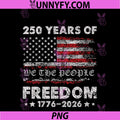 250 Years American Flag PNG, Anniversary USA 250th Birthday PNG