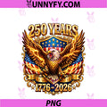 250 Years American Patriotic 250th PNG, 4th July Independence Day PNG