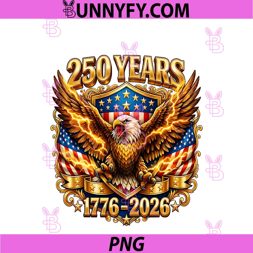 250 Years American Patriotic 250th PNG, 4th July Independence Day PNG
