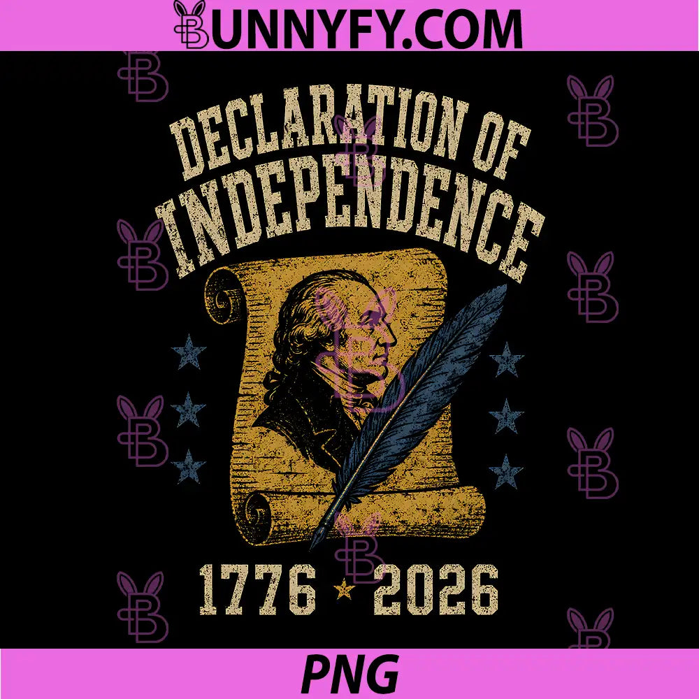 250 Years Declaration USA PNG, History Independence 4th of July PNG