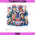 250 Years Founding Fathers PNG, Birthday Party USA 4th of July PNG