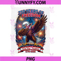 250 Years Freedom Eagle Dab PNG, 250th Anniversary USA PNG