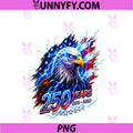 250 Years Of American Freedom PNG, Patriotic Eagle 1776-2026 USA PNG