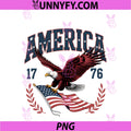250 Years Of Freedom 1776-2026 America PNG, 4th Of July Eagle PNG