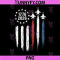 250 Years USA 1776 2026 4th of July Jet PNG, Patriotic American PNG