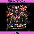 250 Years of America Bigfoot PNG, Patriotic 4th of July 1776 2026 PNG