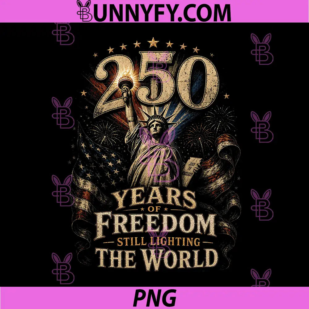 250 Years of Freedom PNG, 250 Anniversary USA 4th July PNG