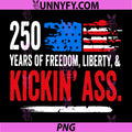 250 Years of Freedom Patriotic PNG, USA America Flag 4th of July PNG