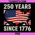 250 Years of Freedom Since PNG, 1776-2026 America 4th of July PNG