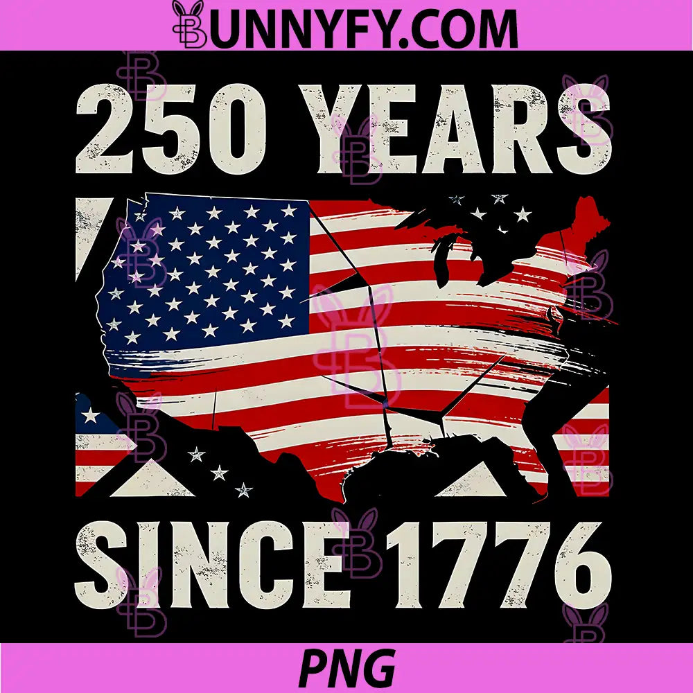250 Years of Freedom Since PNG, 1776-2026 America 4th of July PNG