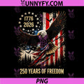 250 Years of Freedom PNG, USA Flag Eagle 4th July PNG