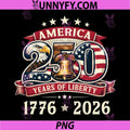 250 Years of Liberty PNG, USA Flag American 250th Anniversary PNG