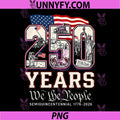 250th America 250 PNG, Years We The People Birthday 4th of July PNG