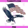250th America Eagle Flying PNG, Distressed American Flag PNG