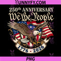 250th Anniversary 250 Years PNG, American USA Patriotic 4th July PNG