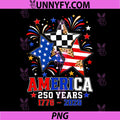 250th Anniversary America Flag PNG, Stars 250 Years 4th of July PNG