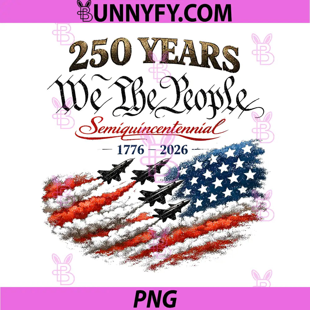 250th Anniversary American Flag PNG, 250 Years Independence Plane PNG