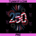250th Anniversary Patriotic PNG, July 4th USA 1776-2026 PNG