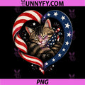 250th Anniversary USA 2026 PNG, American Flag Patriotic Cat PNG