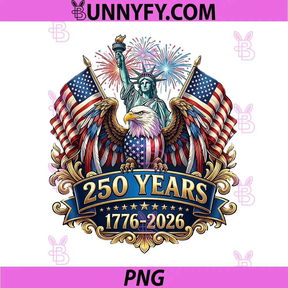 250th Anniversary USA 250 Year PNG, America Patriotic 4th of July PNG