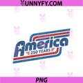 250th Anniversary USA PNG, America Retro 250 Years 1776 2026 PNG