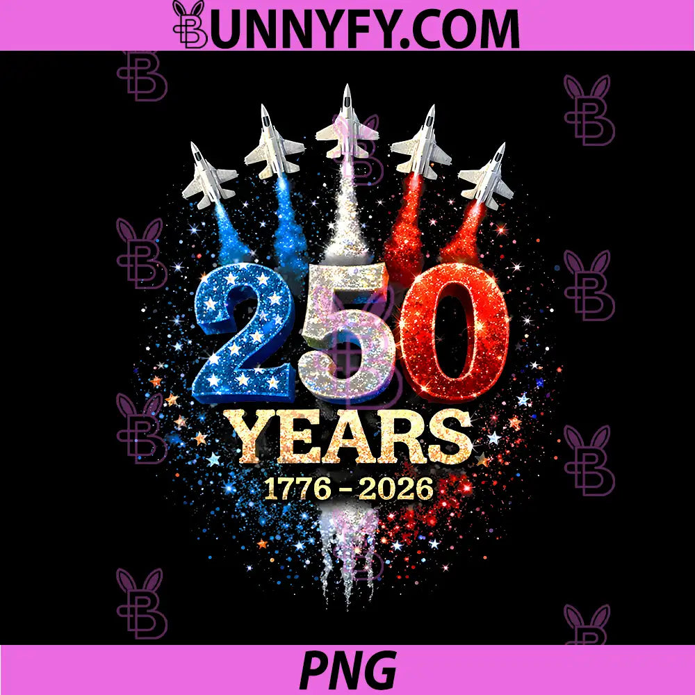 250th Anniversary USA Patriotic PNG, 250 Years American 4th July PNG