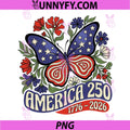 250th Anniversary USA PNG, Patriotic Freedom 4th of July PNG