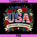 250th Anniversary USA PNG, Patriotic 4th of July PNG