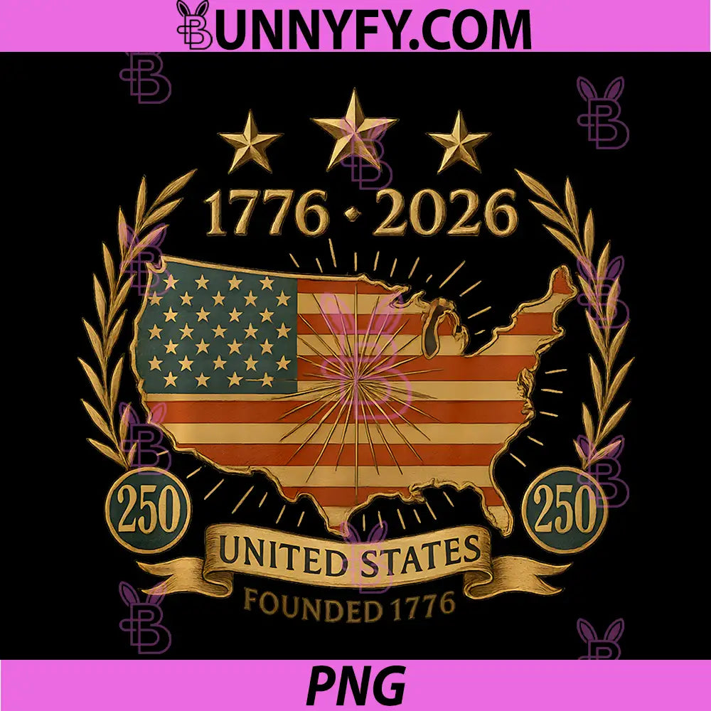 250th Anniversary United States Of America PNG, 250 USA PNG