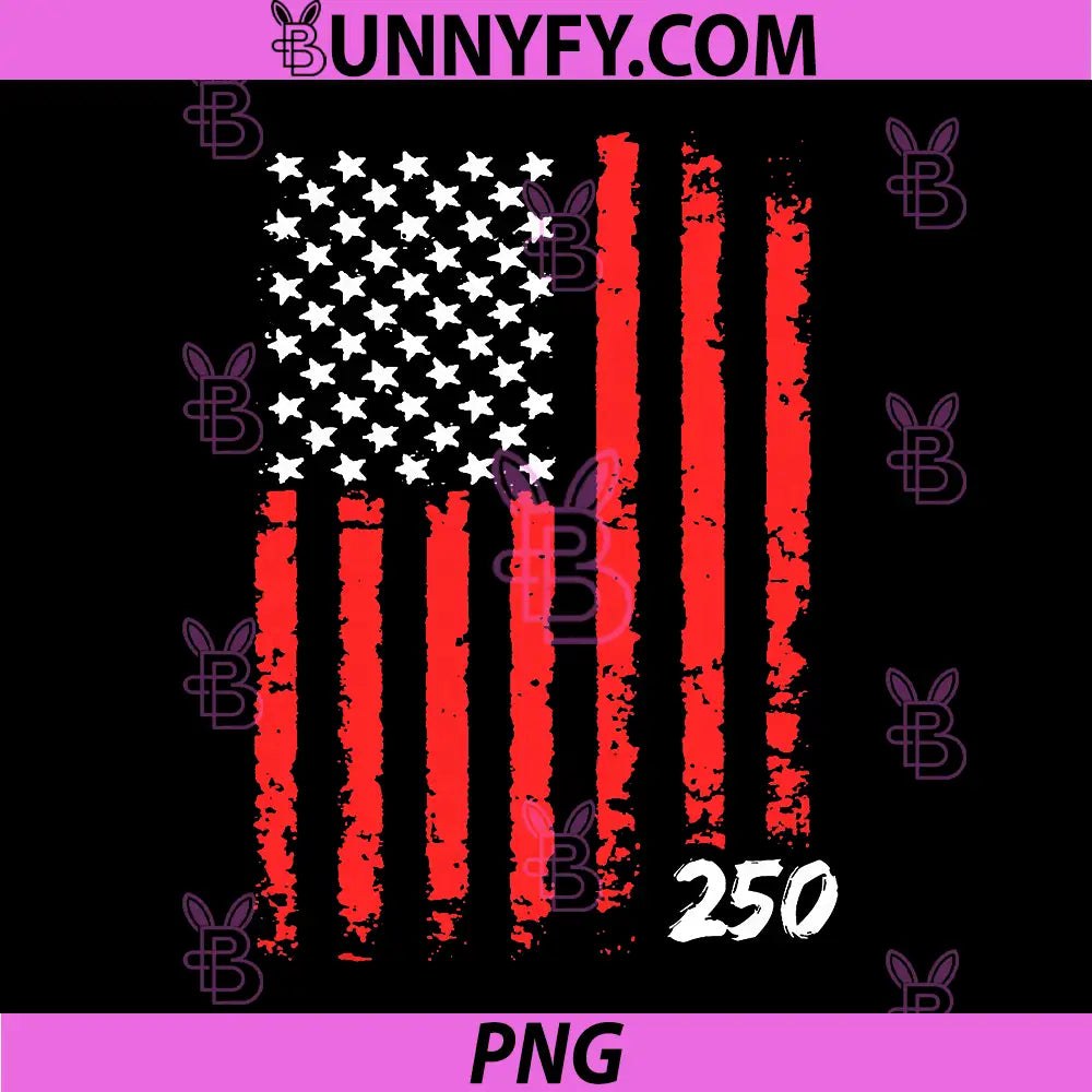 250th Anniversary of America PNG, Dark Brown American Flag PNG