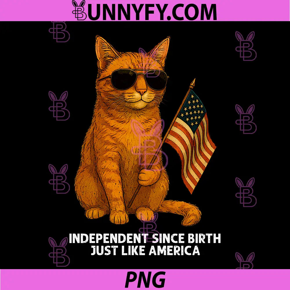 250th USA PNG, Cat Patriotic 4th of July PNG