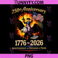 250th Yeas 1776 2026 Funny PNG, Geogre Washington Ridin PNG