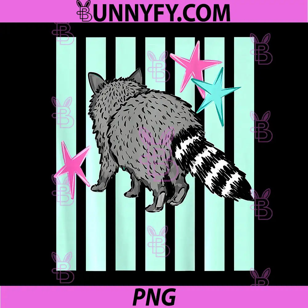 2 Side See Ya Soon PNG, Raccoon Star Saying Quote PNG
